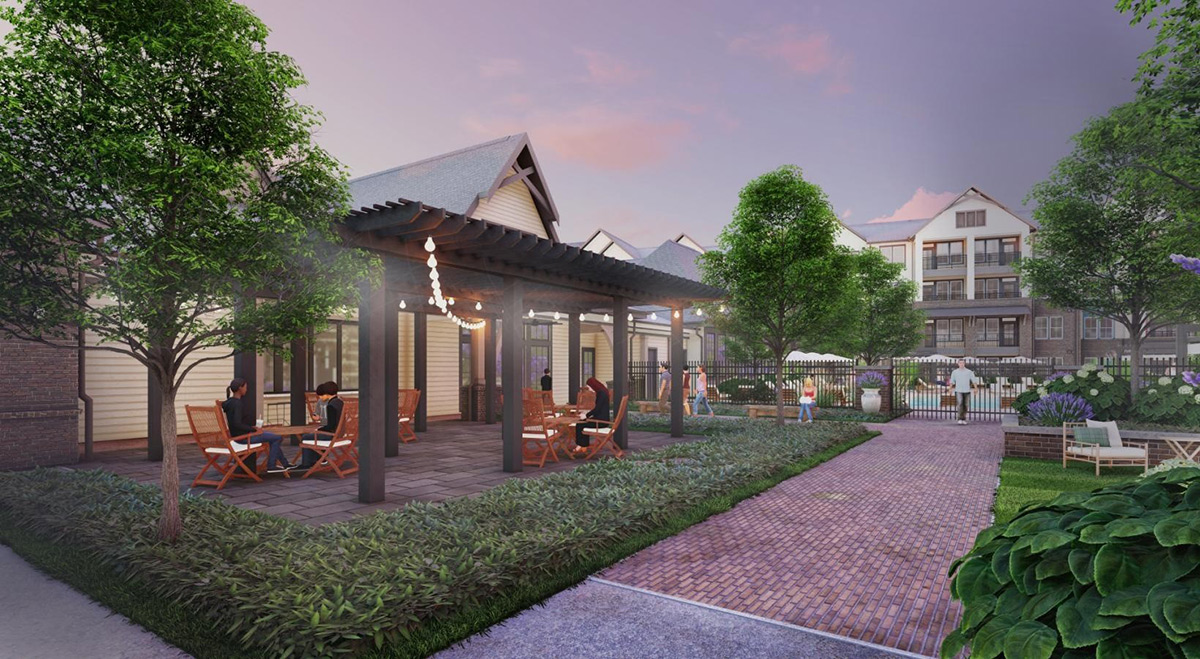 Tapestry Beard Road - pool rendering