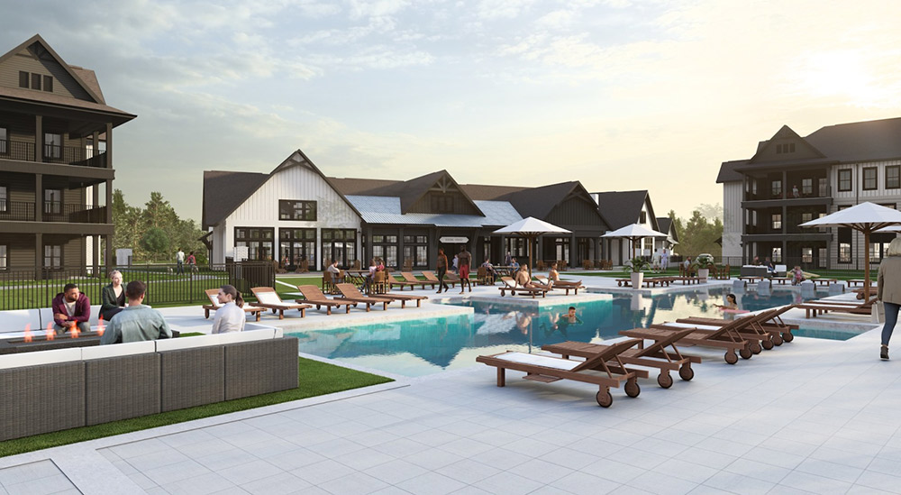The Portier pool - rendering